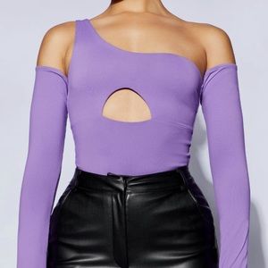 Meshki one shoulder bodysuit, size M
